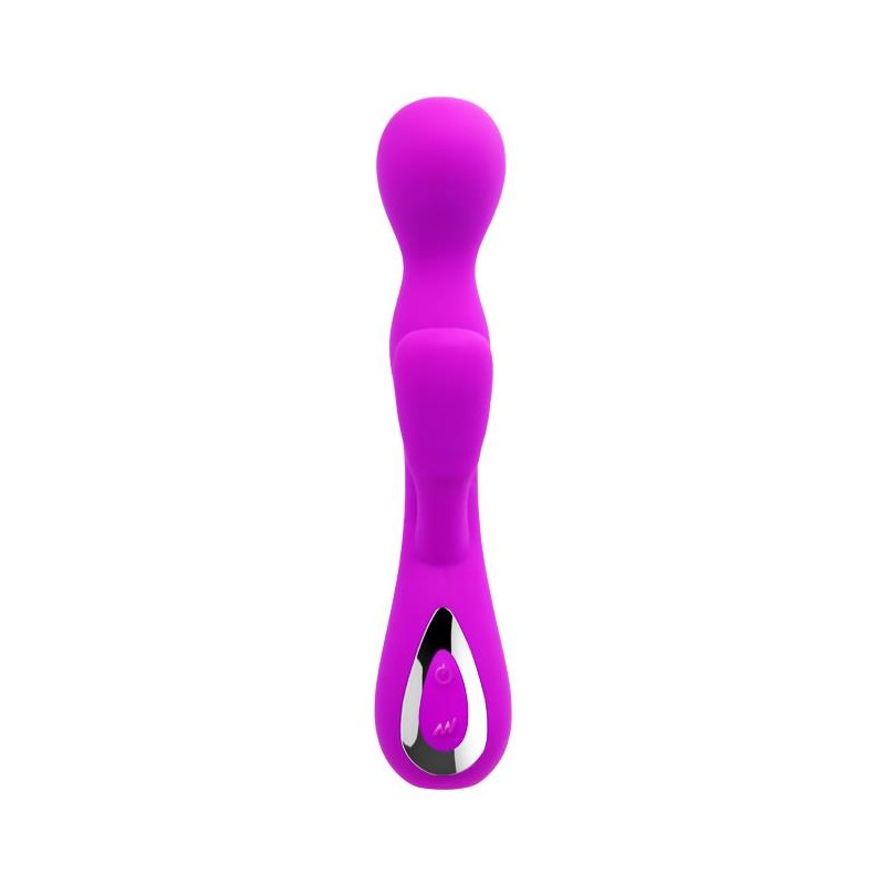 Wibrator z masażerem łechtaczki gspot 19cm 10 tryb